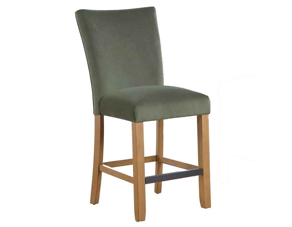 Artemis Green Velvet 24″ Counter Stool by Steve Silver at Eve Furniture