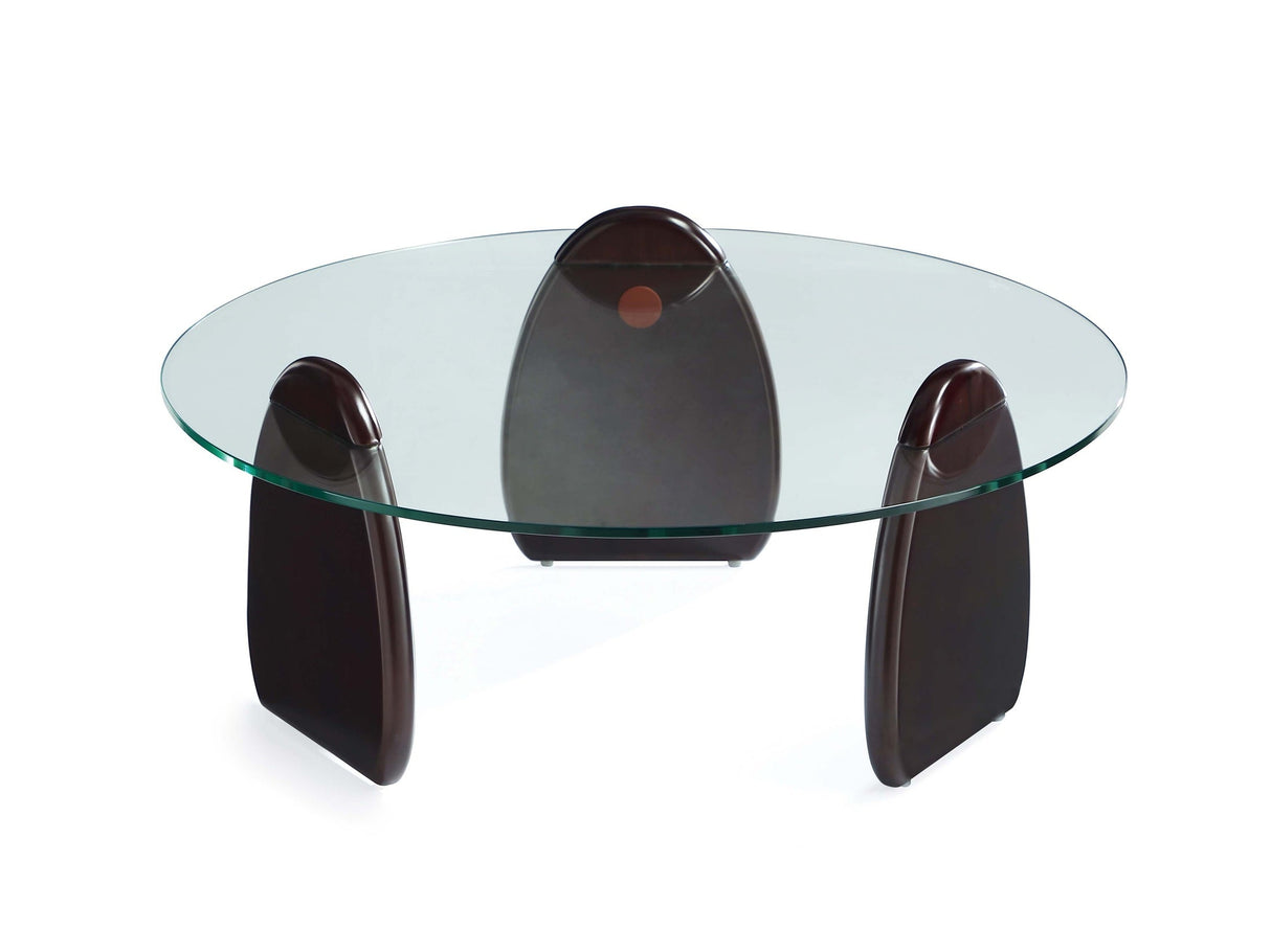 Artesia Coffee Table in Dark Walnut by Manhattan Comfort at Eve Furniture