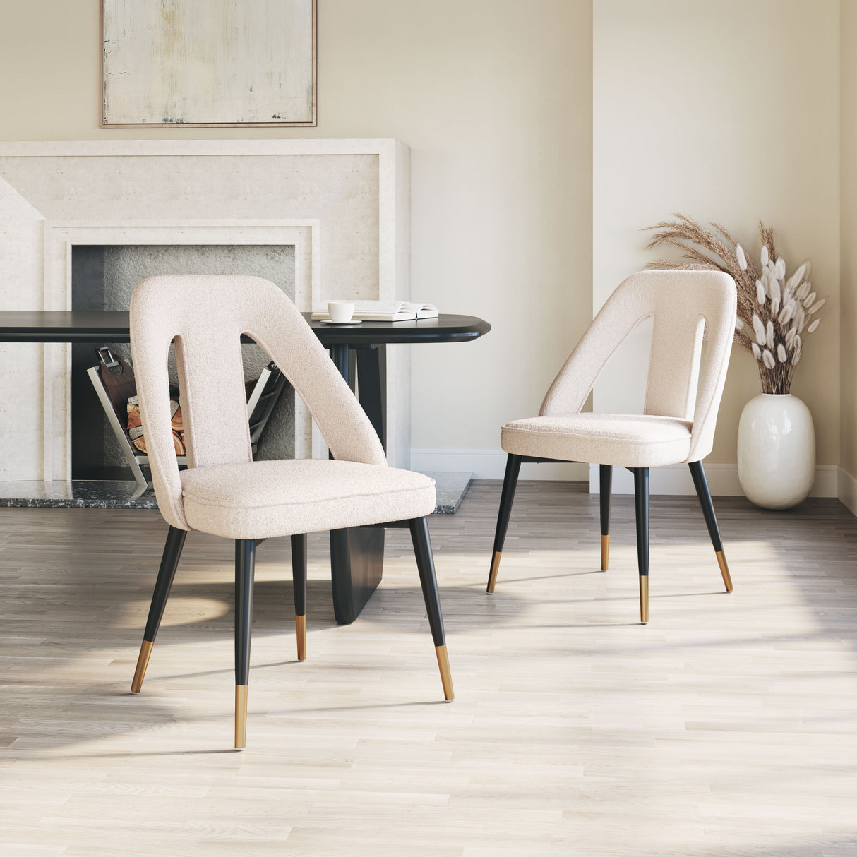 Artus Ivory Dining Chair by Zuomod at Eve Furniture