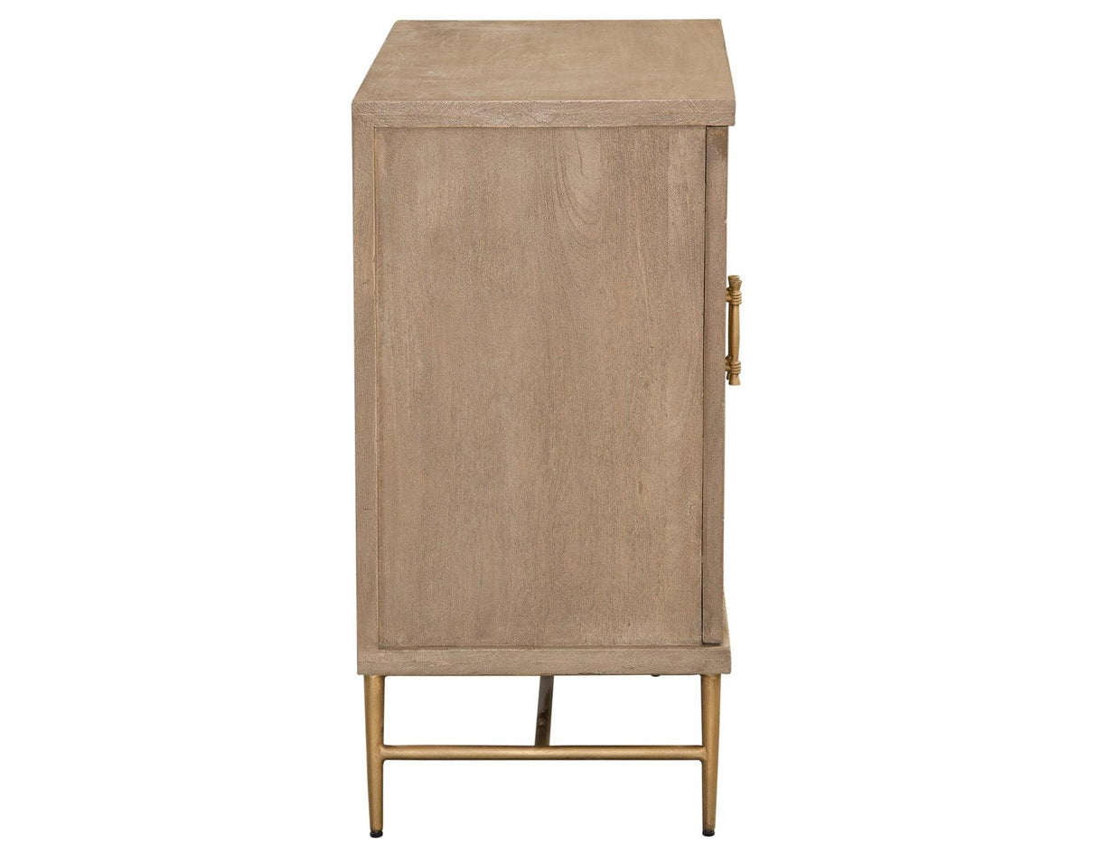 Arun Solid Wood 2-Door Accent Cabinet by Steve Silver at Eve Furniture