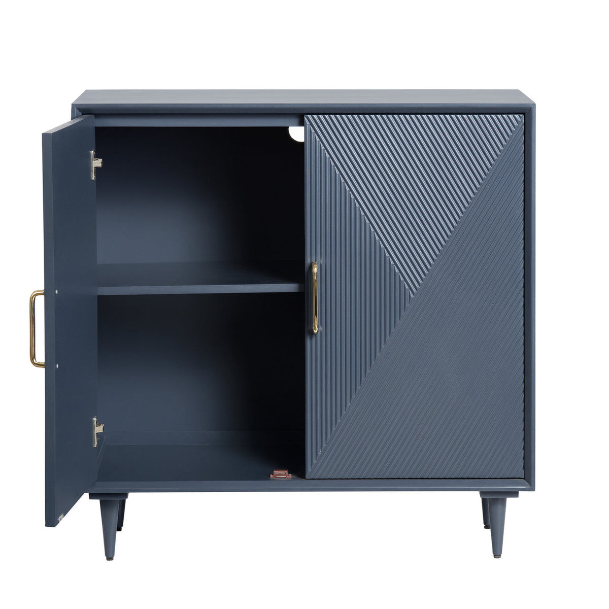 Arvada Blue/Gold Cabinet by Crestview at Eve Furniture