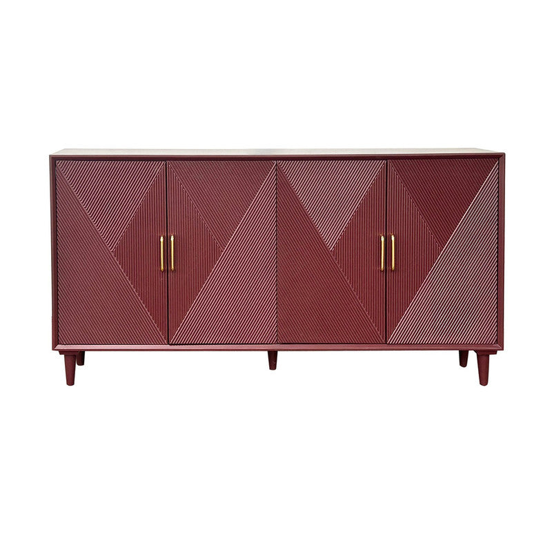 Arvada Red Four-Door Sideboard by Crestview at Eve Furniture
