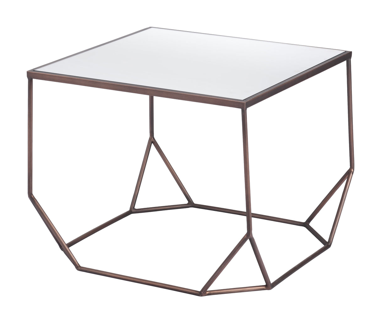 Arzon Bronze Coffee Table Set (2-Piece) by Zuomod at Eve Furniture