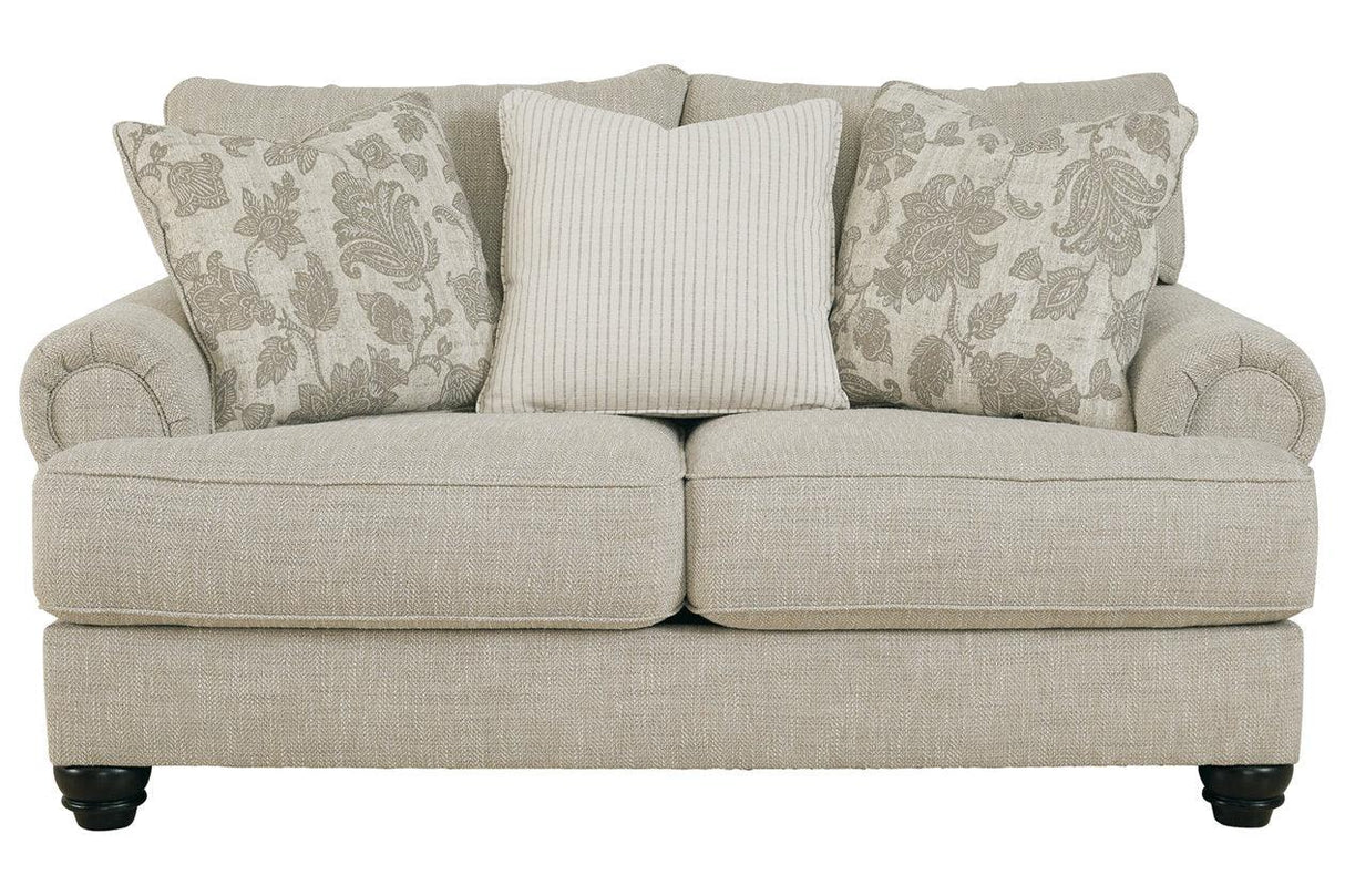Asanti Fog Loveseat by Ashley at Eve Furniture