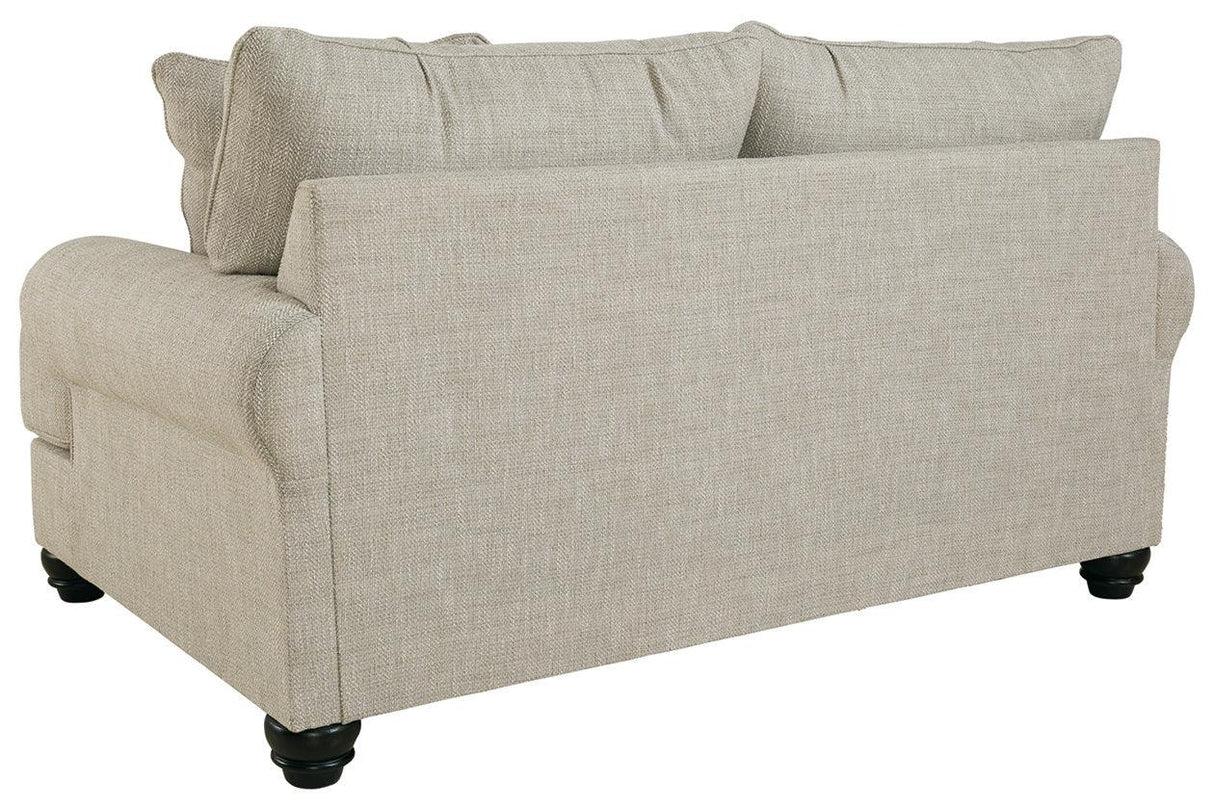 Asanti Fog Loveseat by Ashley at Eve Furniture