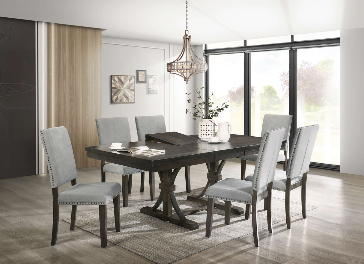 Asbury Gray Dinning Room Set by Cosmos Furniture at Eve Furniture