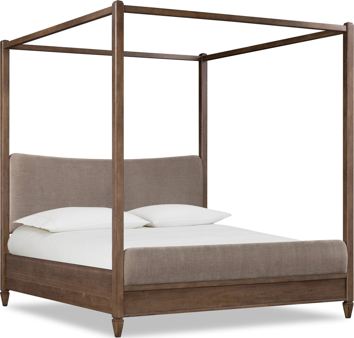 Ascott Mulch/Pecan Pie King Canopy Bed