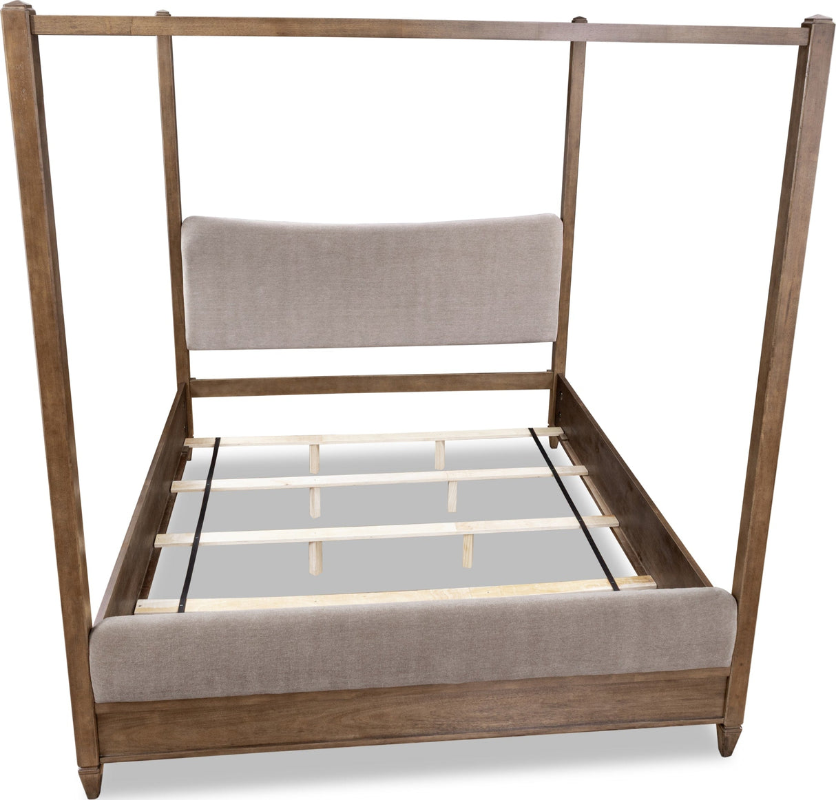 Ascott Mulch/Pecan Pie King Canopy Bed