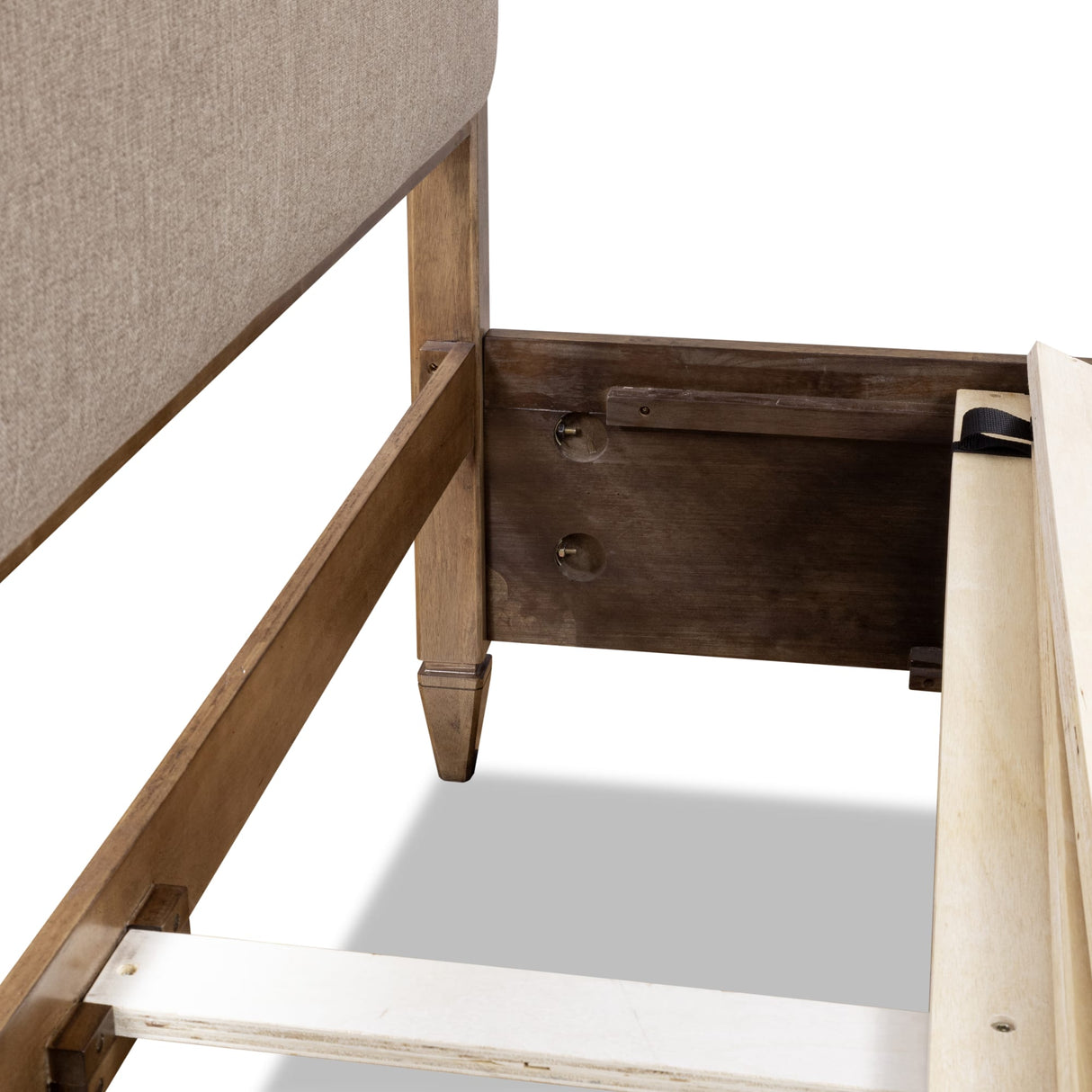 Ascott Mulch/Pecan Pie King Upholstered Storage Bed by Modus Furniture at Eve Furniture