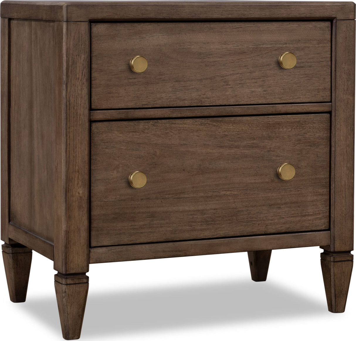 Ascott Pecan Pie 2 Drawer Nightstand by Modus Furniture at Eve Furniture