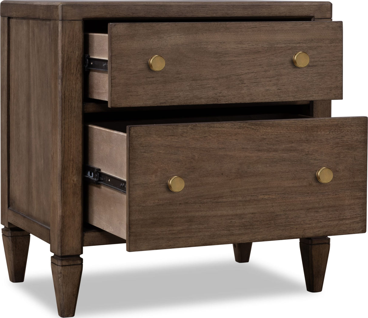 Ascott Pecan Pie 2 Drawer Nightstand by Modus Furniture at Eve Furniture