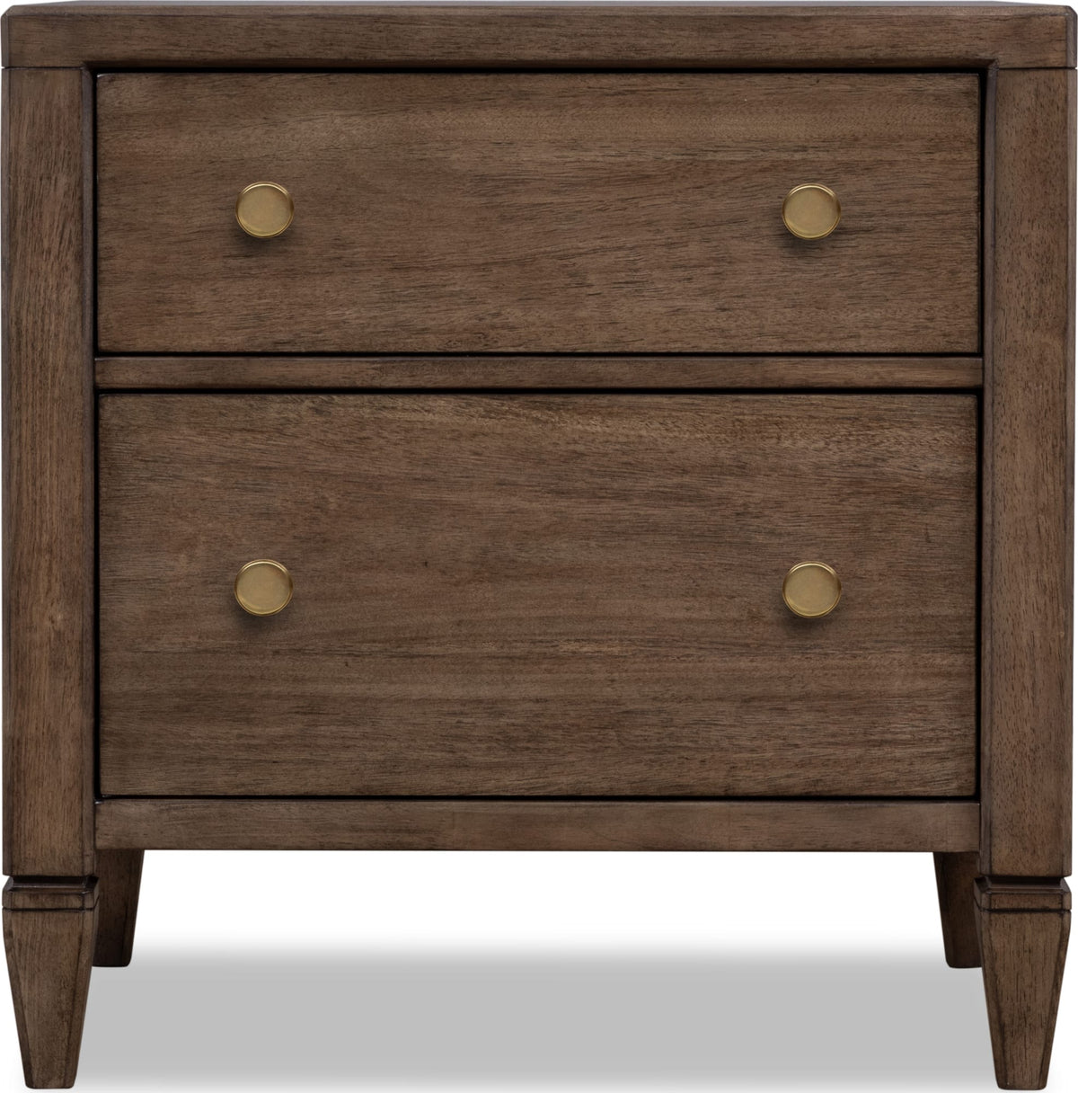 Ascott Pecan Pie 2 Drawer Nightstand by Modus Furniture at Eve Furniture