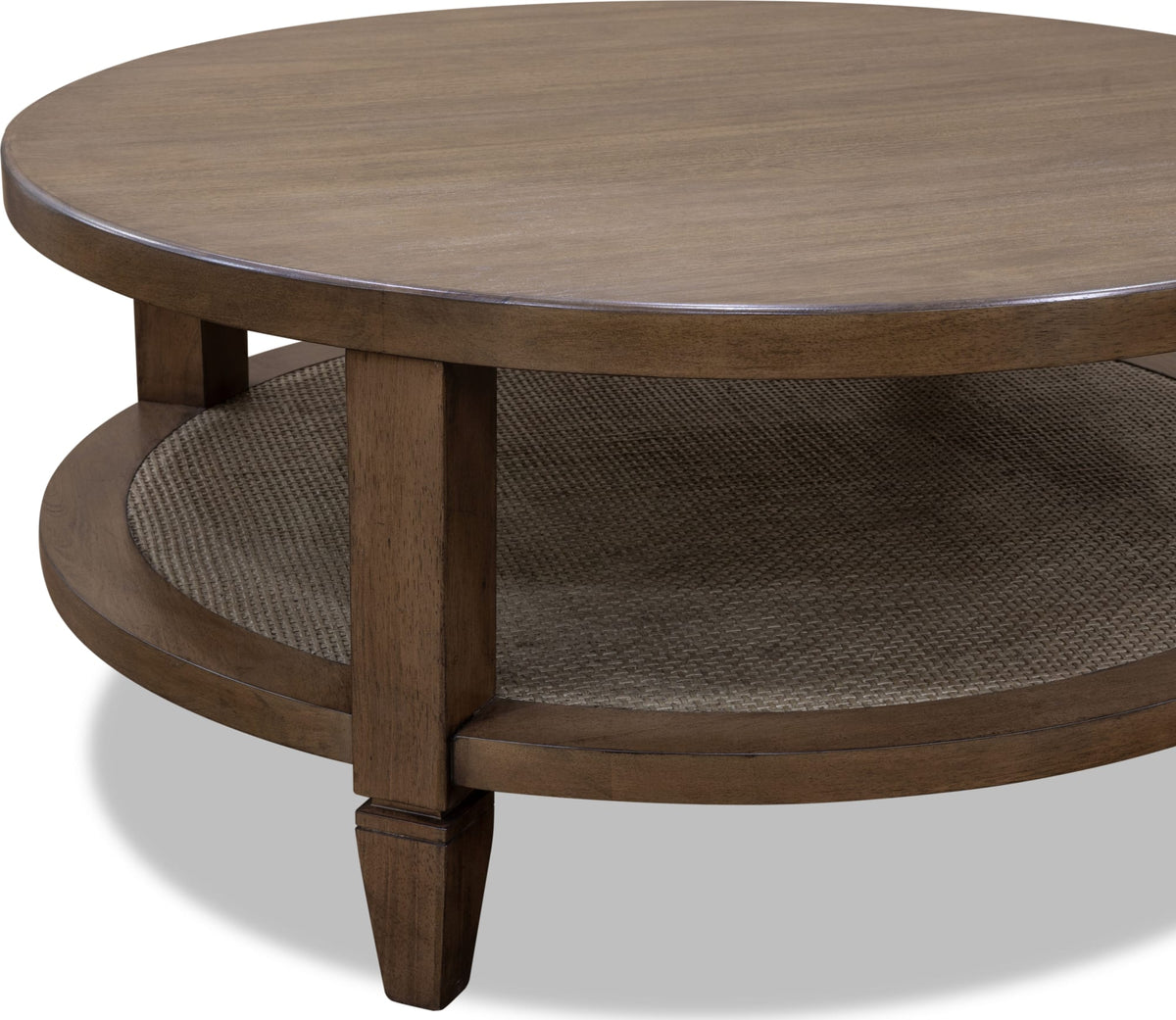 Ascott Pecan Pie Round Coffee Table by Modus Furniture at Eve Furniture