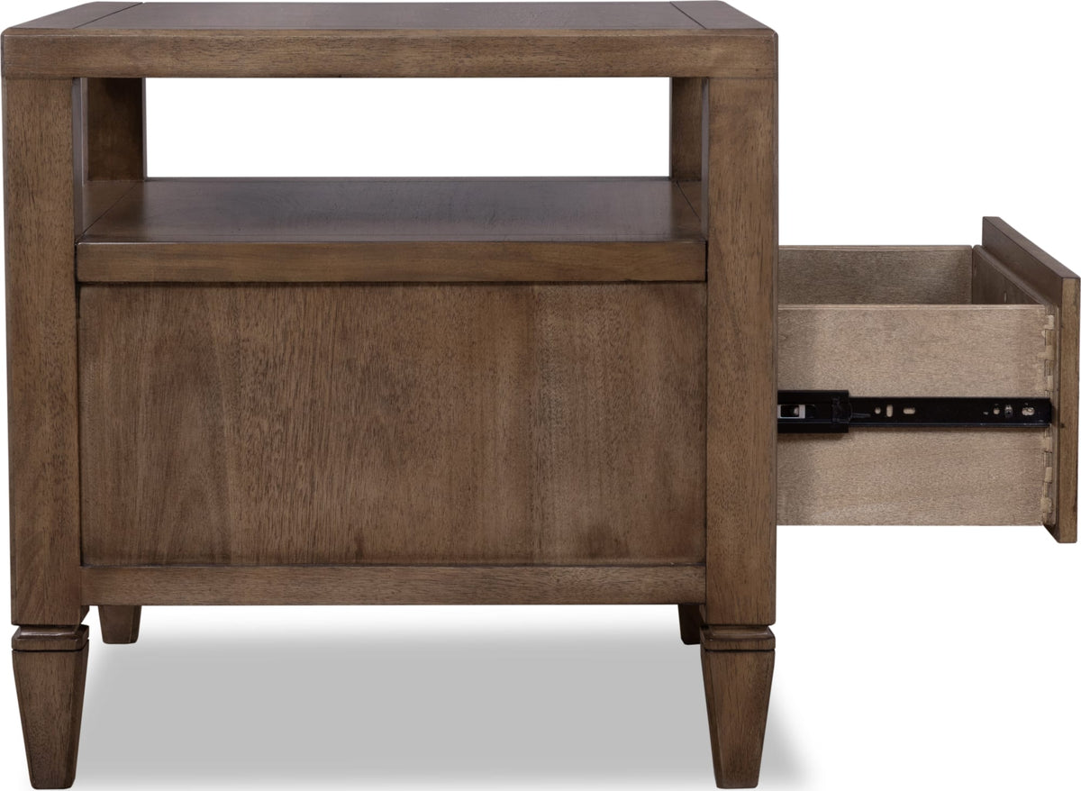 Ascott Pecan Pie Side Table by Modus Furniture at Eve Furniture