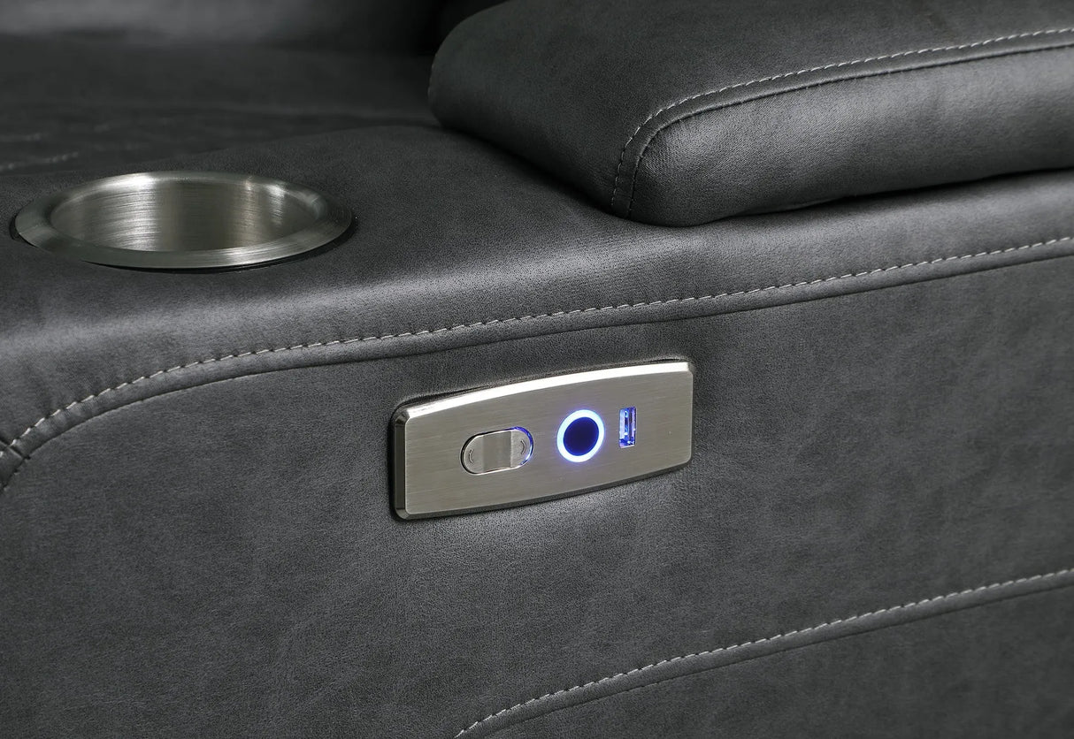 Ash Brown 3-Piece Power Reclining Living Room Set by New Era Innovations at Eve Furniture