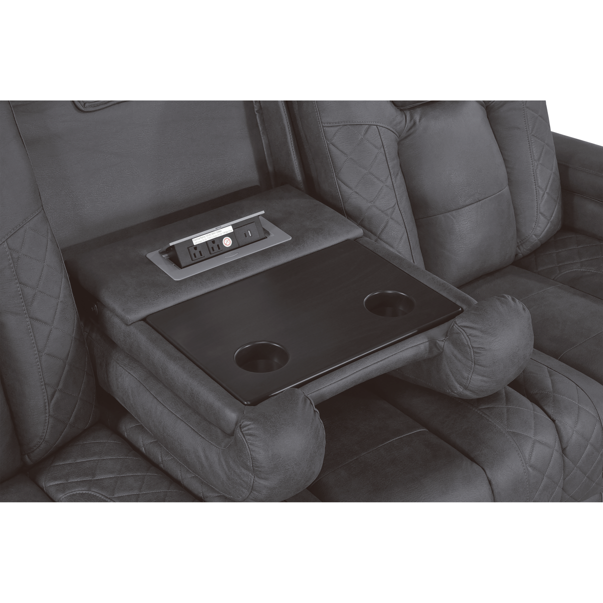 Ashley Grey 3-Piece Power Reclining Living Room Set by New Era Innovations at Eve Furniture