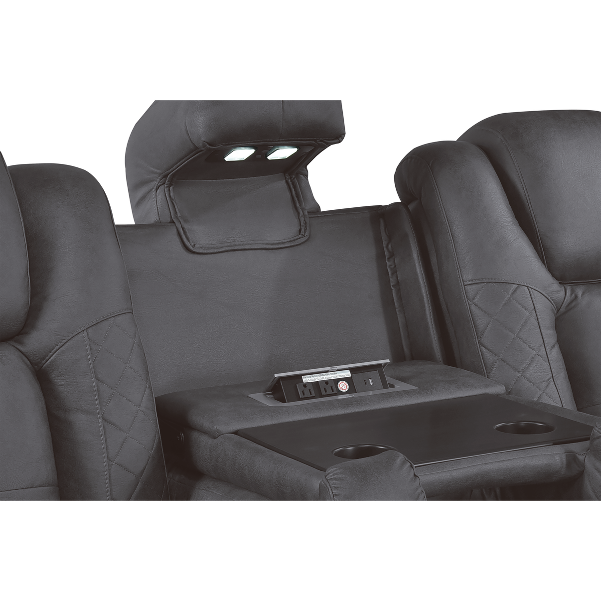 Ashley Grey 3-Piece Power Reclining Living Room Set by New Era Innovations at Eve Furniture