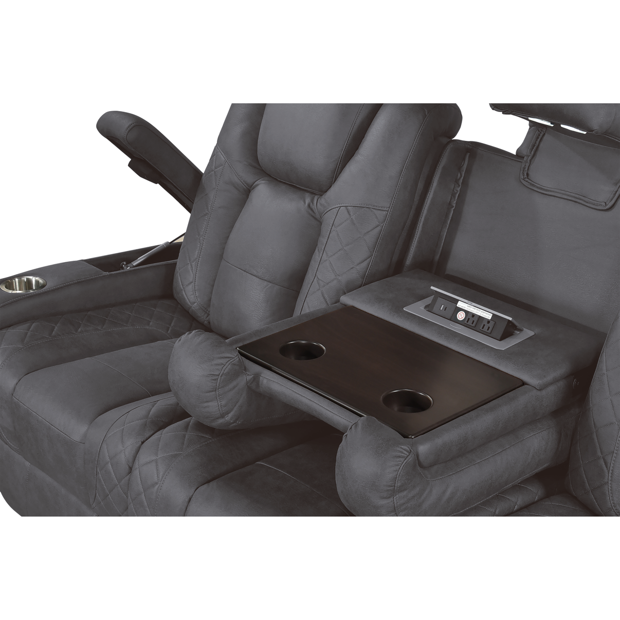 Ashley Grey 3-Piece Power Reclining Living Room Set by New Era Innovations at Eve Furniture
