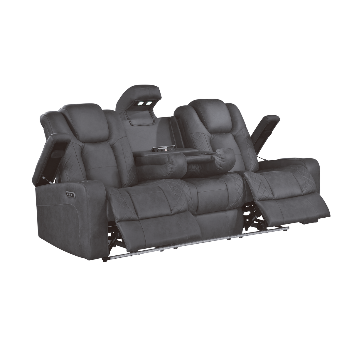 Ashley Grey 3-Piece Power Reclining Living Room Set by New Era Innovations at Eve Furniture