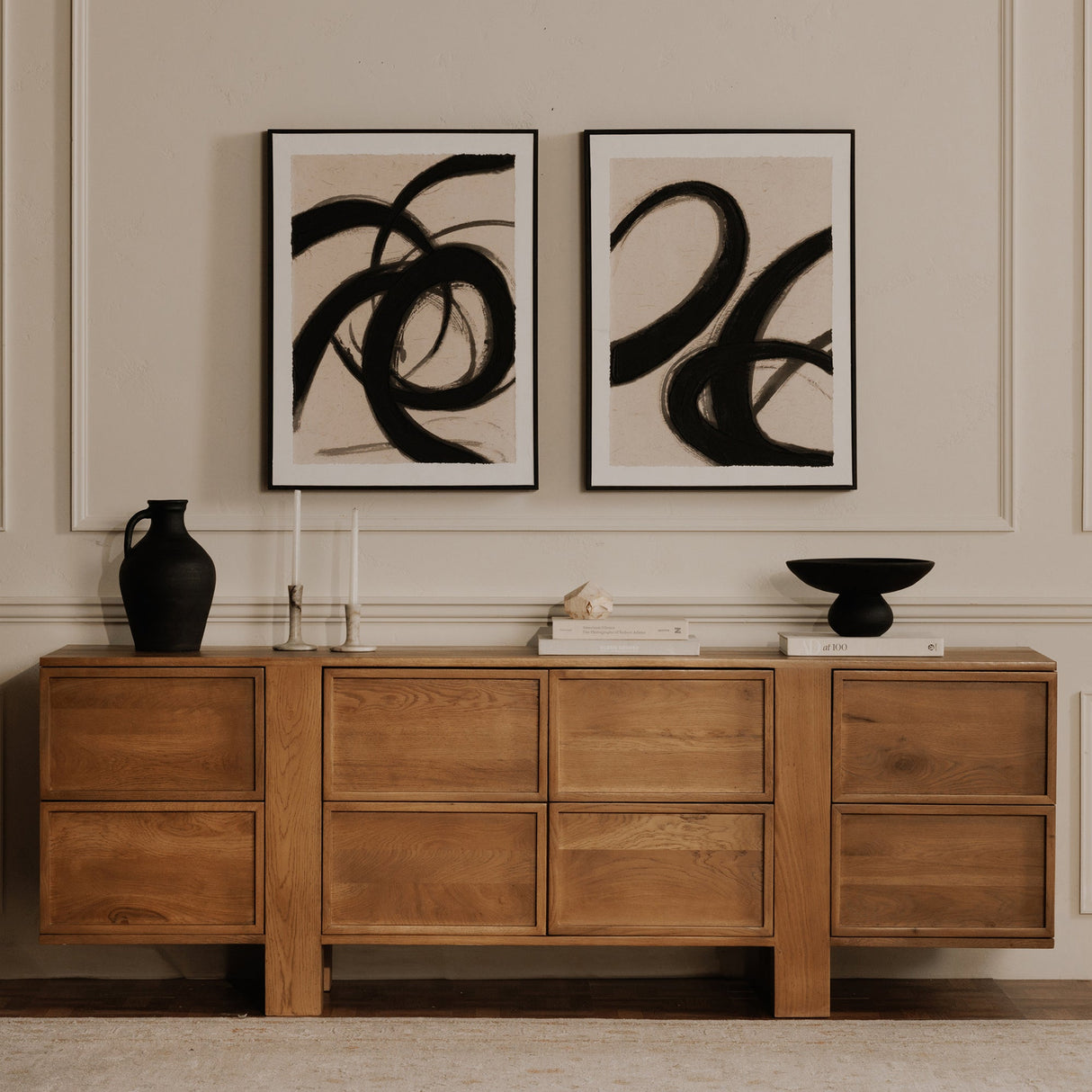 Asha Black Terracotta Decorative Bowl by MOES at Eve Furniture