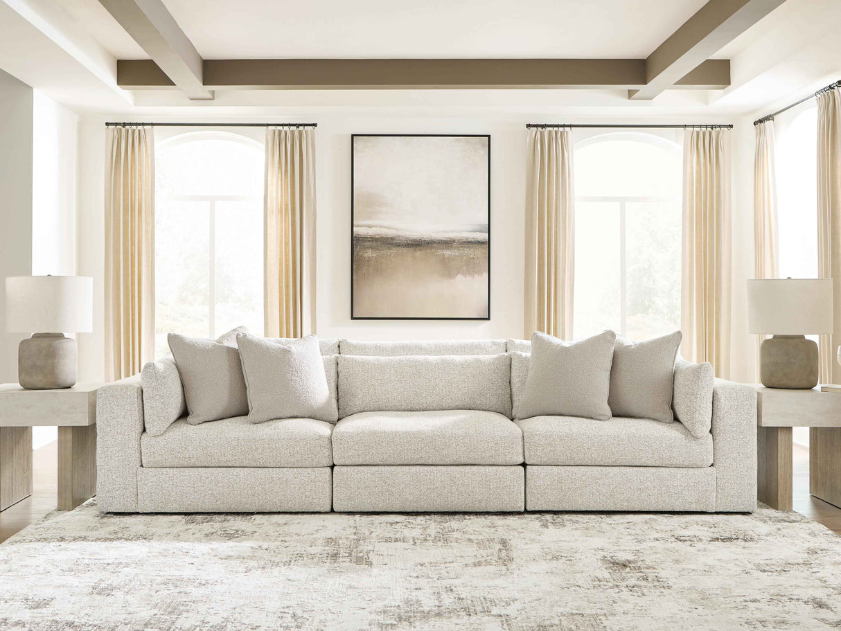 Ashbourne Estate Snowstone 3-Piece Sectional Sofa by Ashley at Eve Furniture