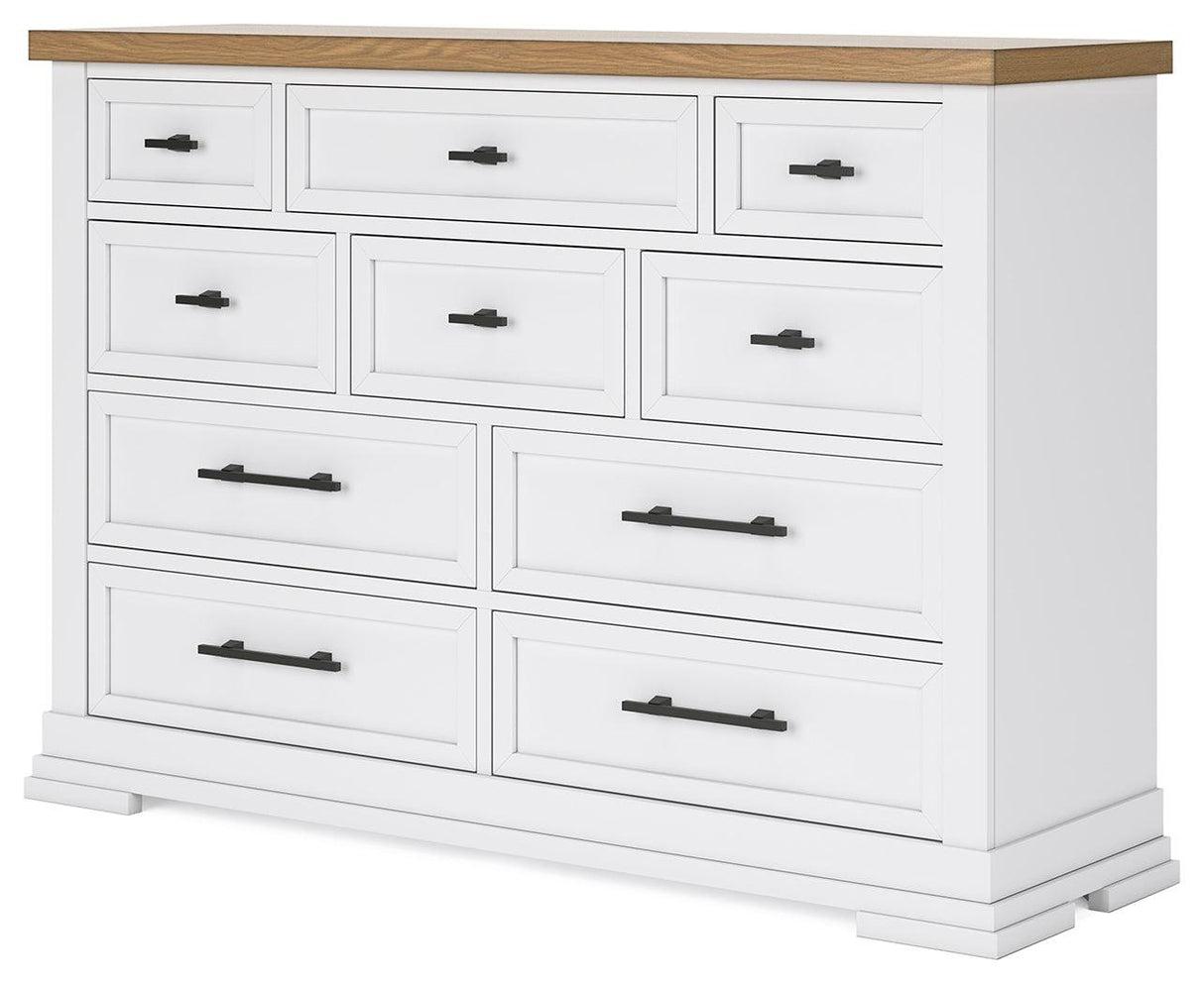 Ashbryn White/Natural Dresser by Ashley at Eve Furniture