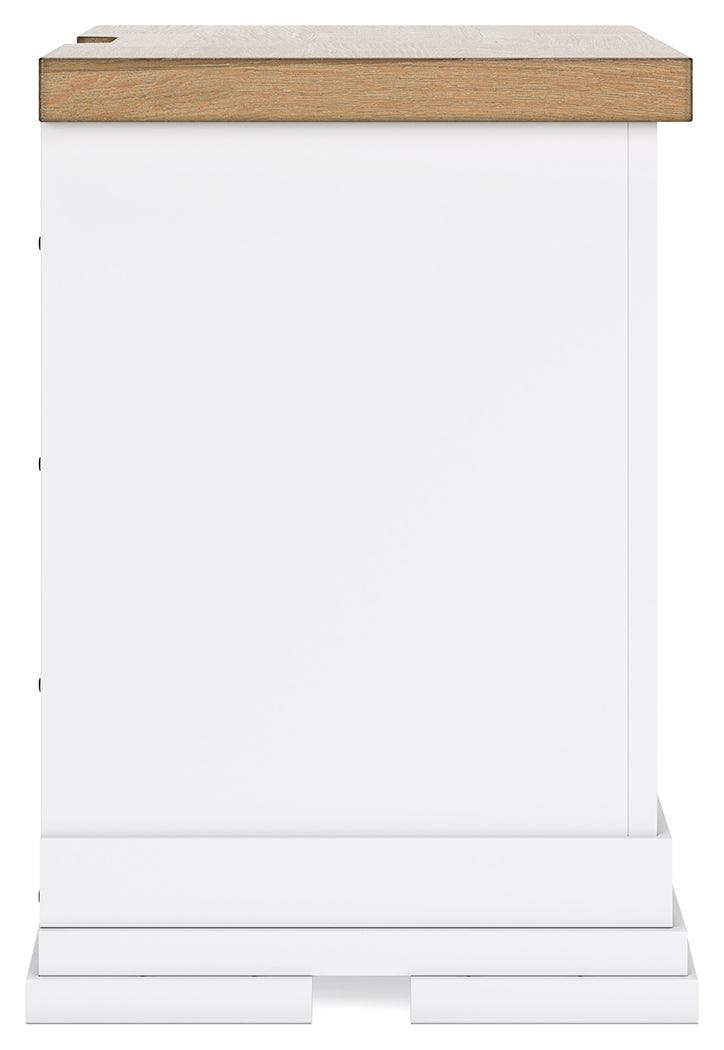 Ashbryn White/Natural Nightstand by Ashley at Eve Furniture