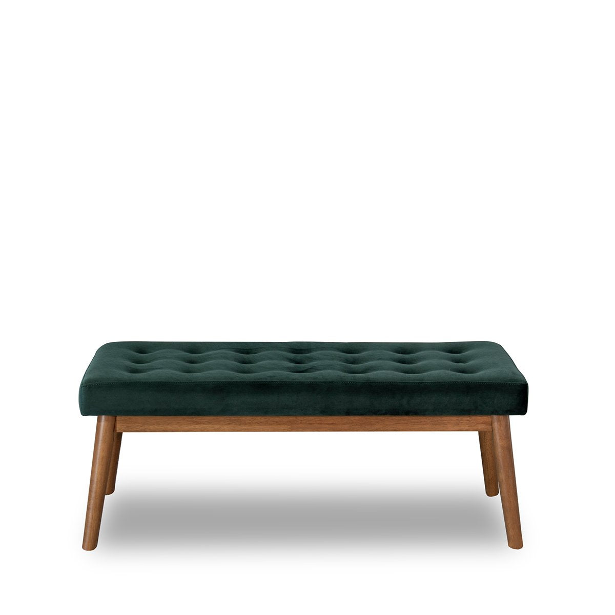Delilah Modern Bench - Green Velvet by Ashcroft Imports at Eve Furniture