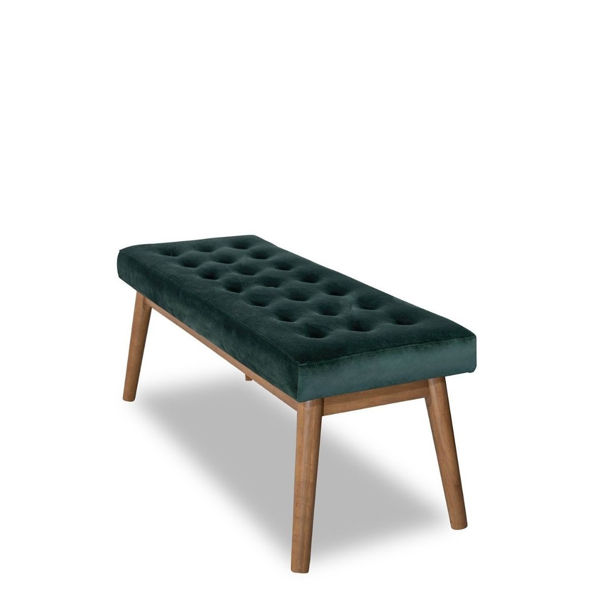Delilah Modern Bench - Green Velvet by Ashcroft Imports at Eve Furniture
