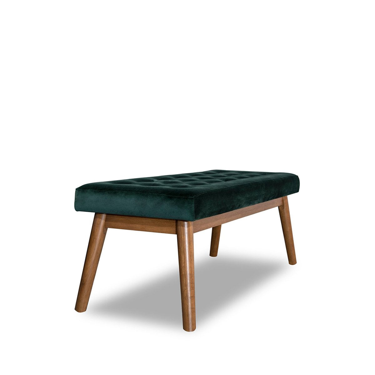 Delilah Modern Bench - Green Velvet by Ashcroft Imports at Eve Furniture