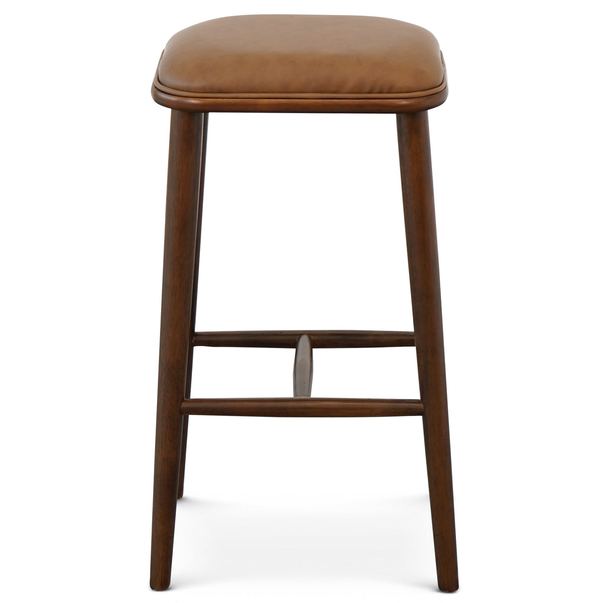 Jason Walnut PU Leather Bar Stool by Ashcroft Imports at Eve Furniture