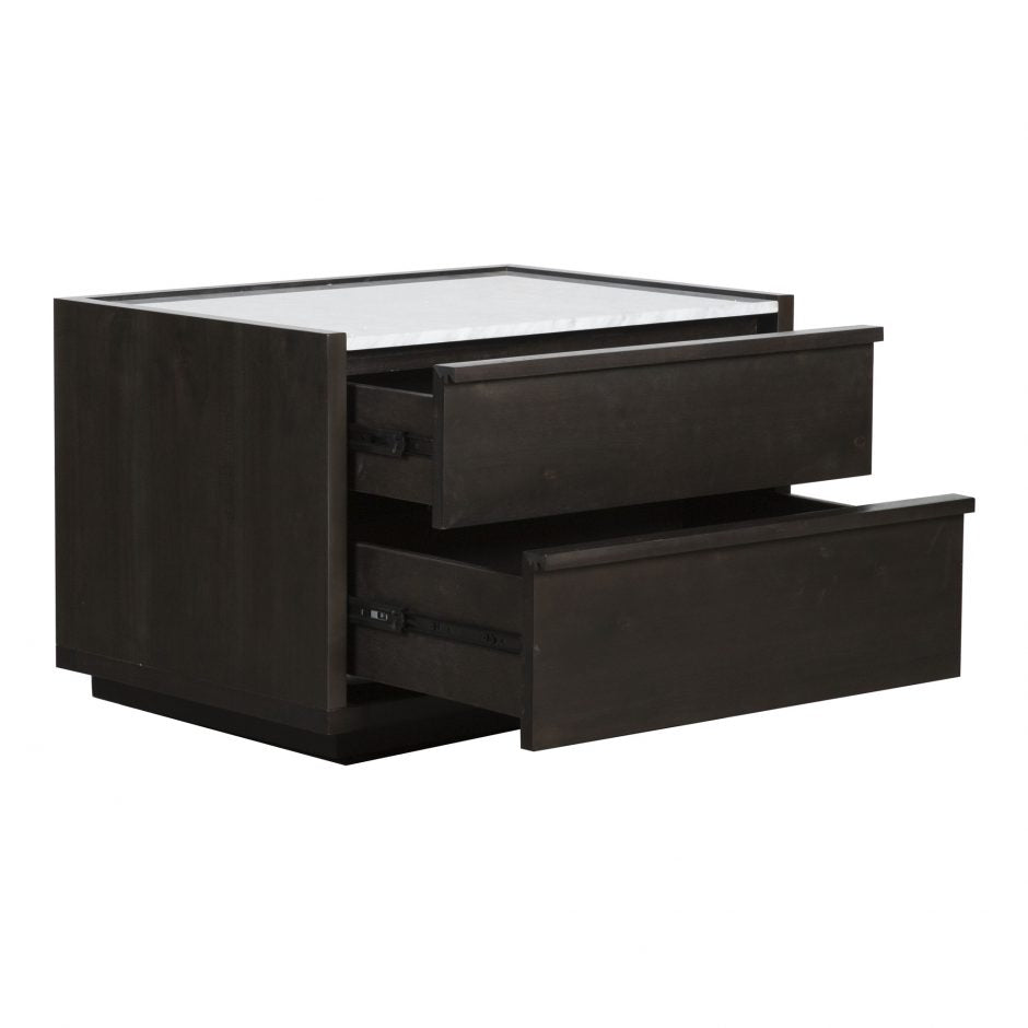 Ashcroft Nightstand Dark Grey by Moe's Home at Eve Furniture
