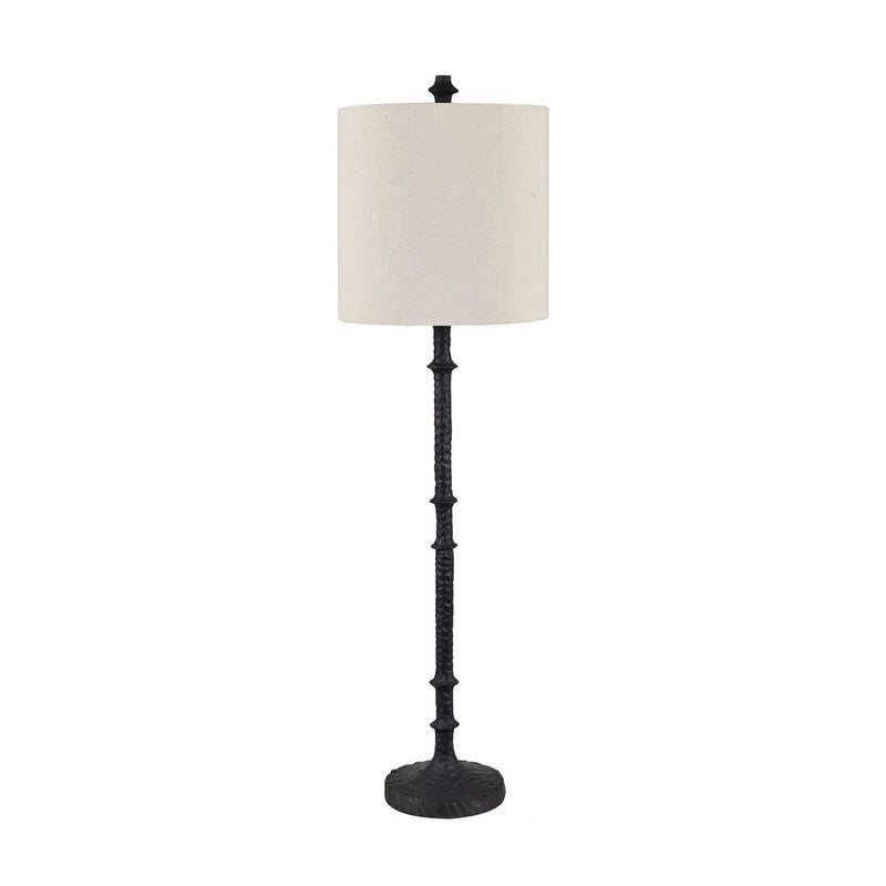 Asher Black Buffet Lamp (Set of 2) by Crestview at Eve Furniture