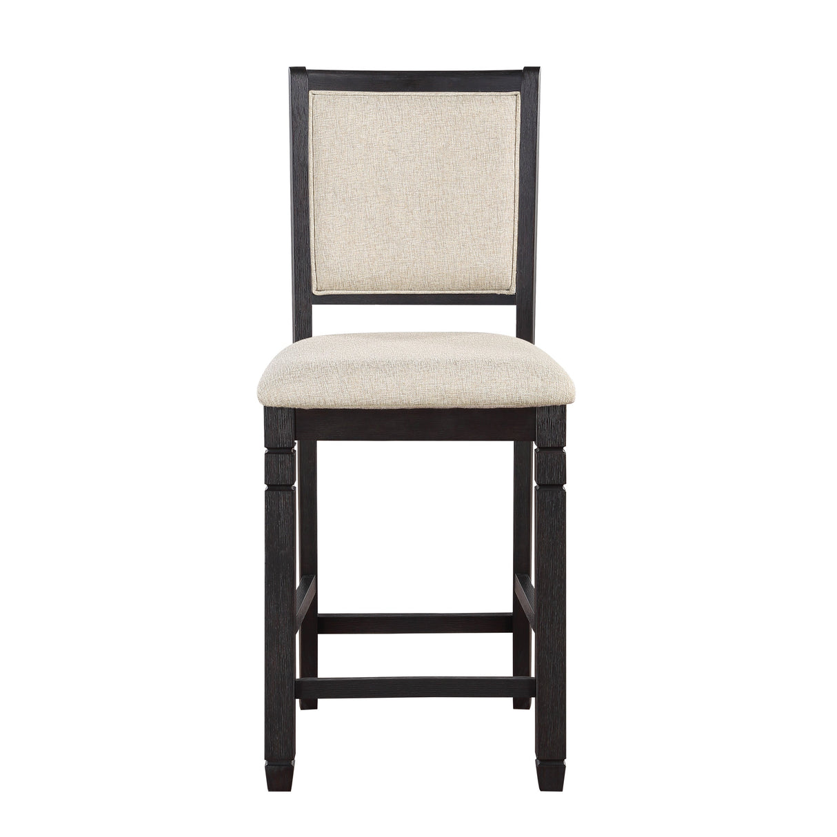 Asher Black/Brown 5-Piece Round Counter Height Dining Set by Homelegance at Eve Furniture