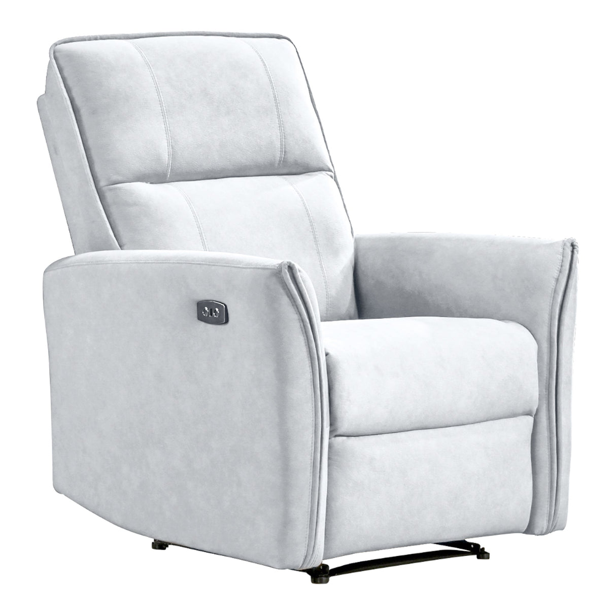 Asheville Grey Suede Recliner Chair by Ashcroft Furniture at Eve Furniture