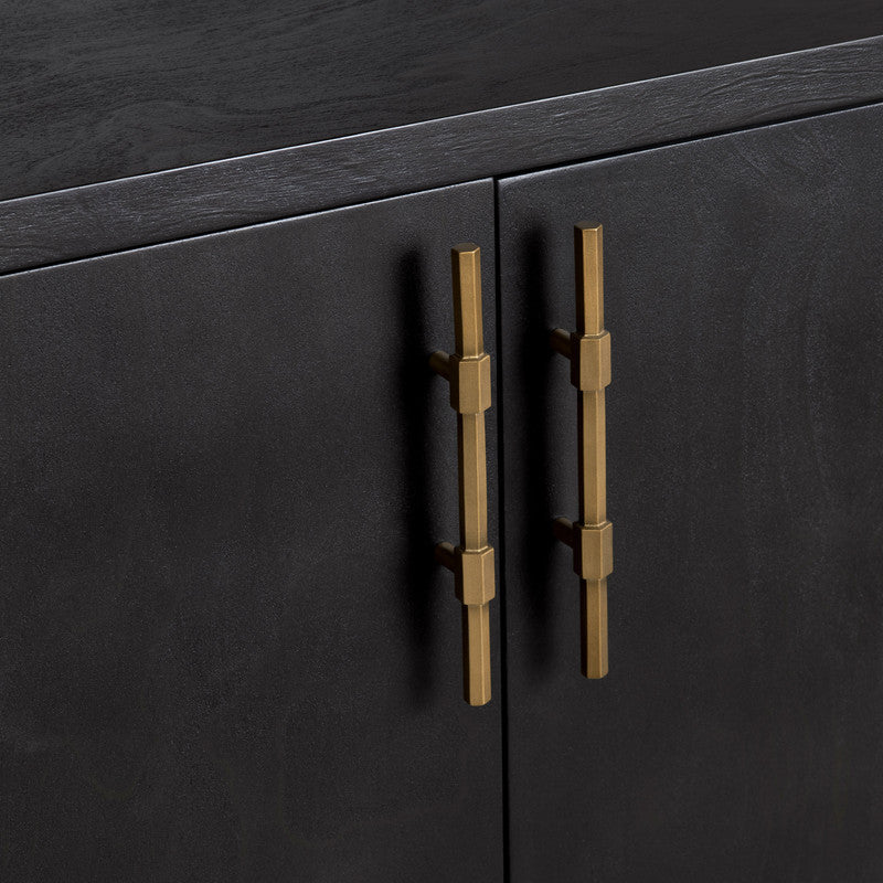 Ashford Black Four-Door Sideboard by Crestview at Eve Furniture
