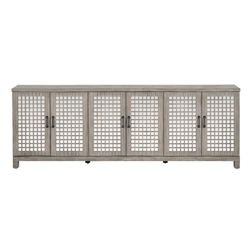 Ashlar Brown Six-Door Sideboard by Crestview at Eve Furniture
