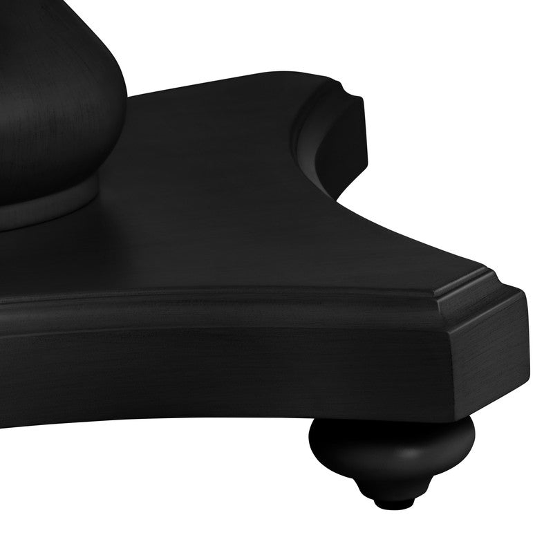 Ashleigh Black Round Accent Table by Crestview at Eve Furniture