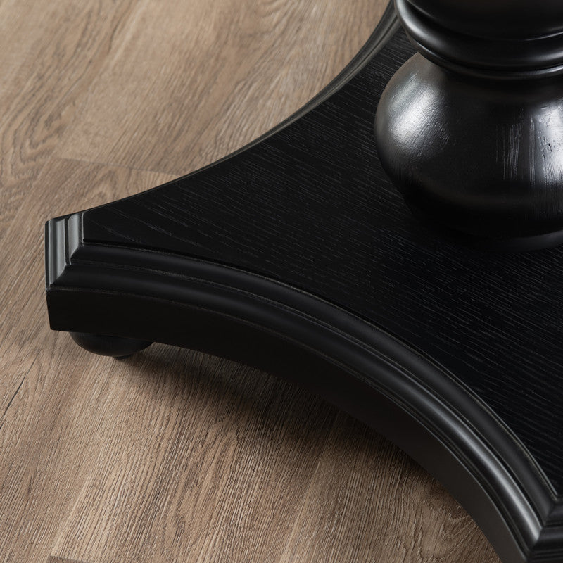 Ashleigh Black Round Accent Table by Crestview at Eve Furniture