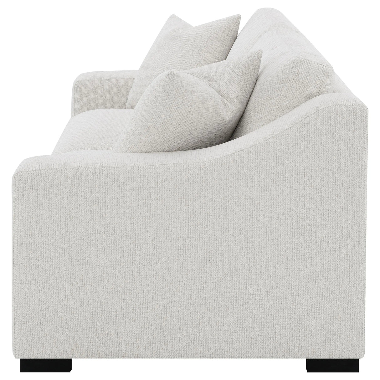 Ashlyn Sand Fabric Upholstered Track Arm Sofa by Coaster at Eve Furniture