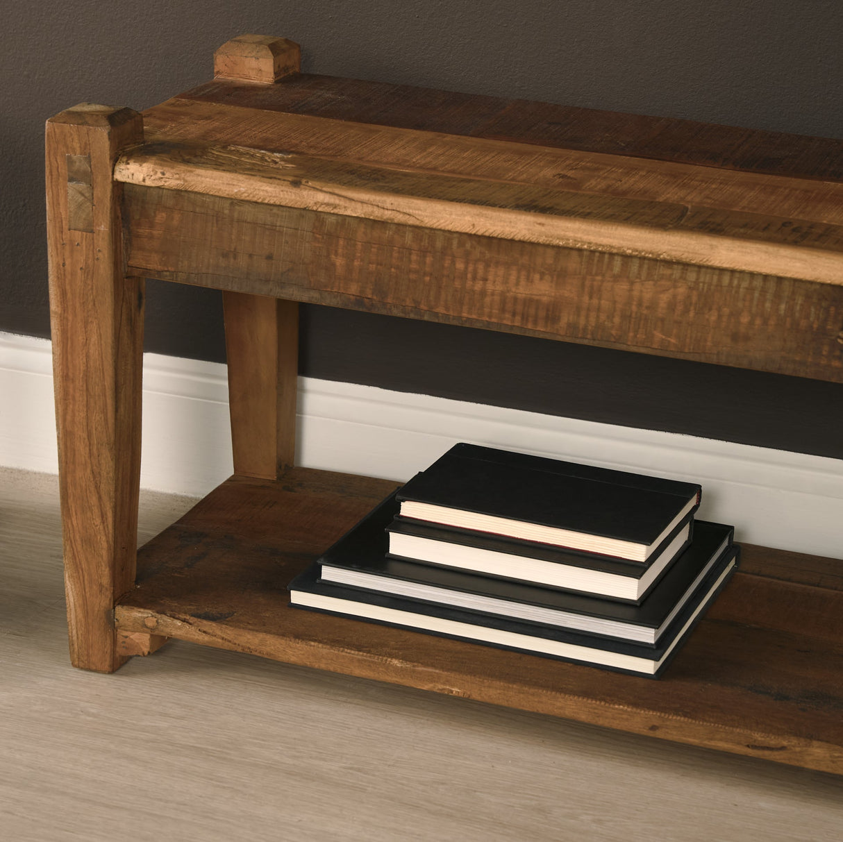 Ashwick Dark Brown Reclaimed Wood Bench by Mercana at Eve Furniture