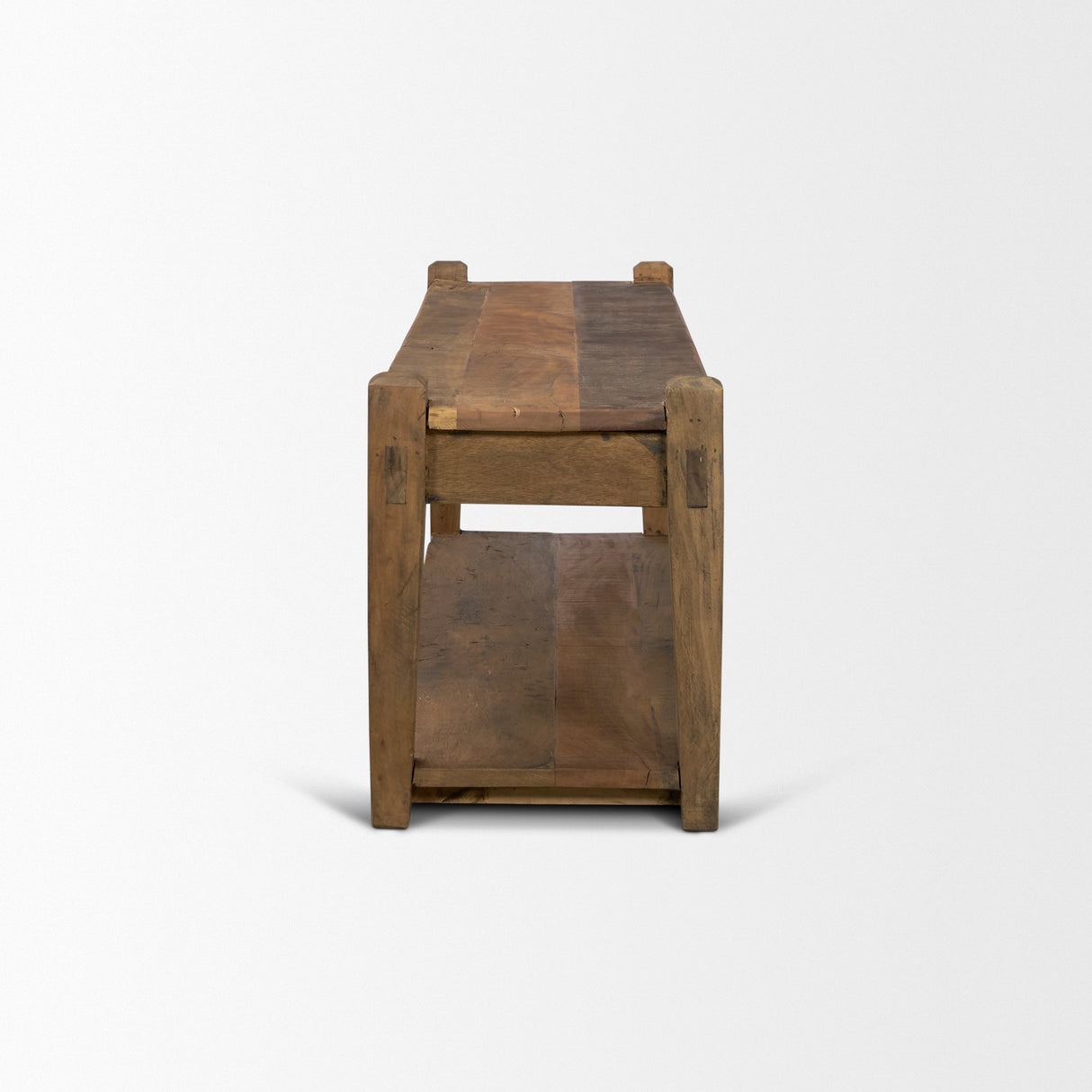 Ashwick Dark Brown Reclaimed Wood Bench by Mercana at Eve Furniture