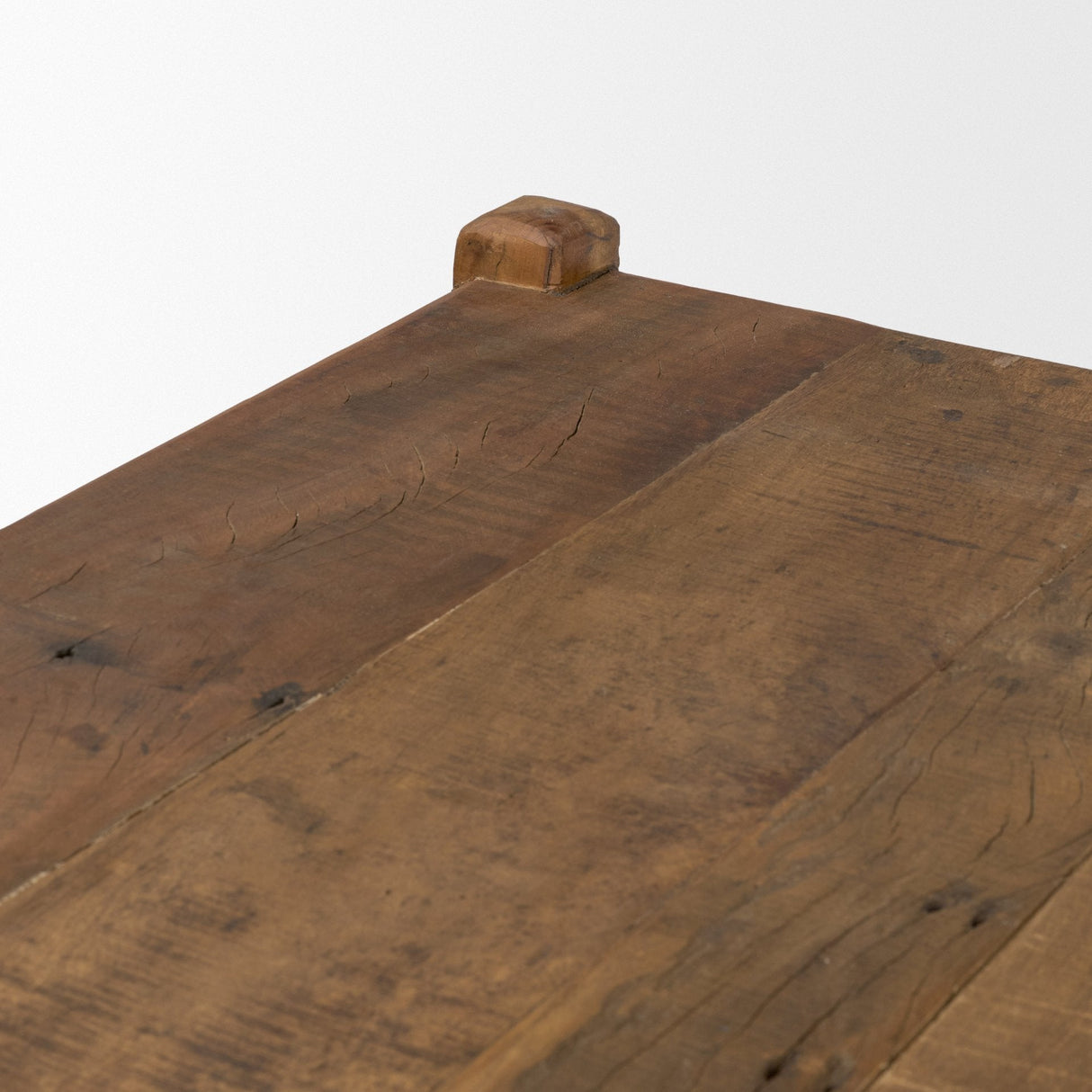 Ashwick Dark Brown Reclaimed Wood Square Coffee Table by Mercana at Eve Furniture