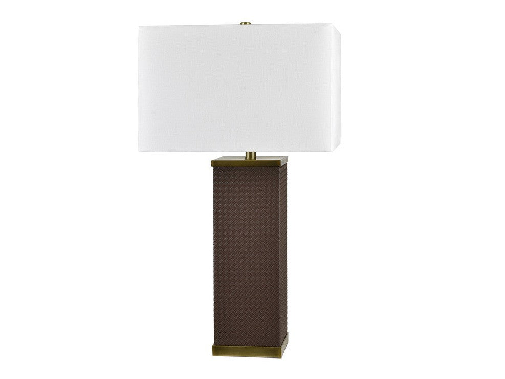 Ashwin Brown/Gold Table Lamp by Crestview at Eve Furniture