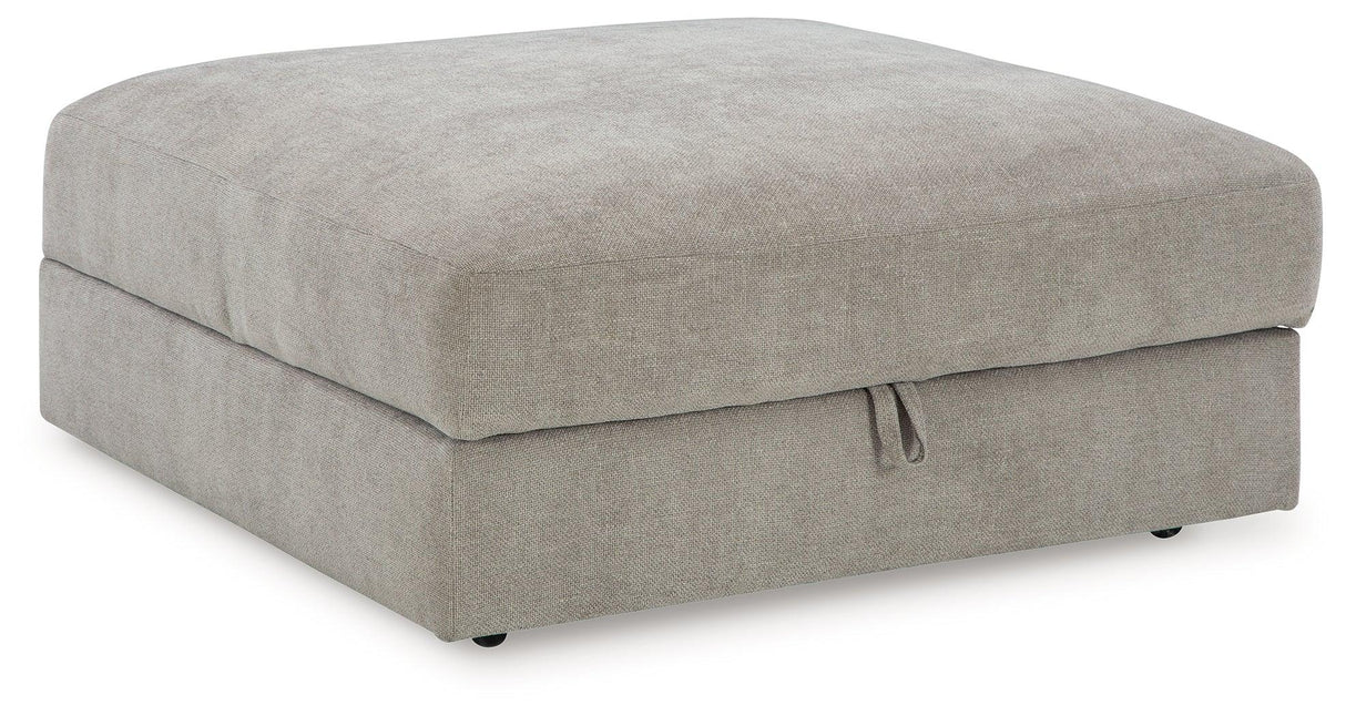 Aslan Court Pebble Ottoman With Storage by Ashley at Eve Furniture