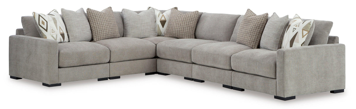 Aslan Court Pebble 6-Piece Modular Sectional by Ashley at Eve Furniture