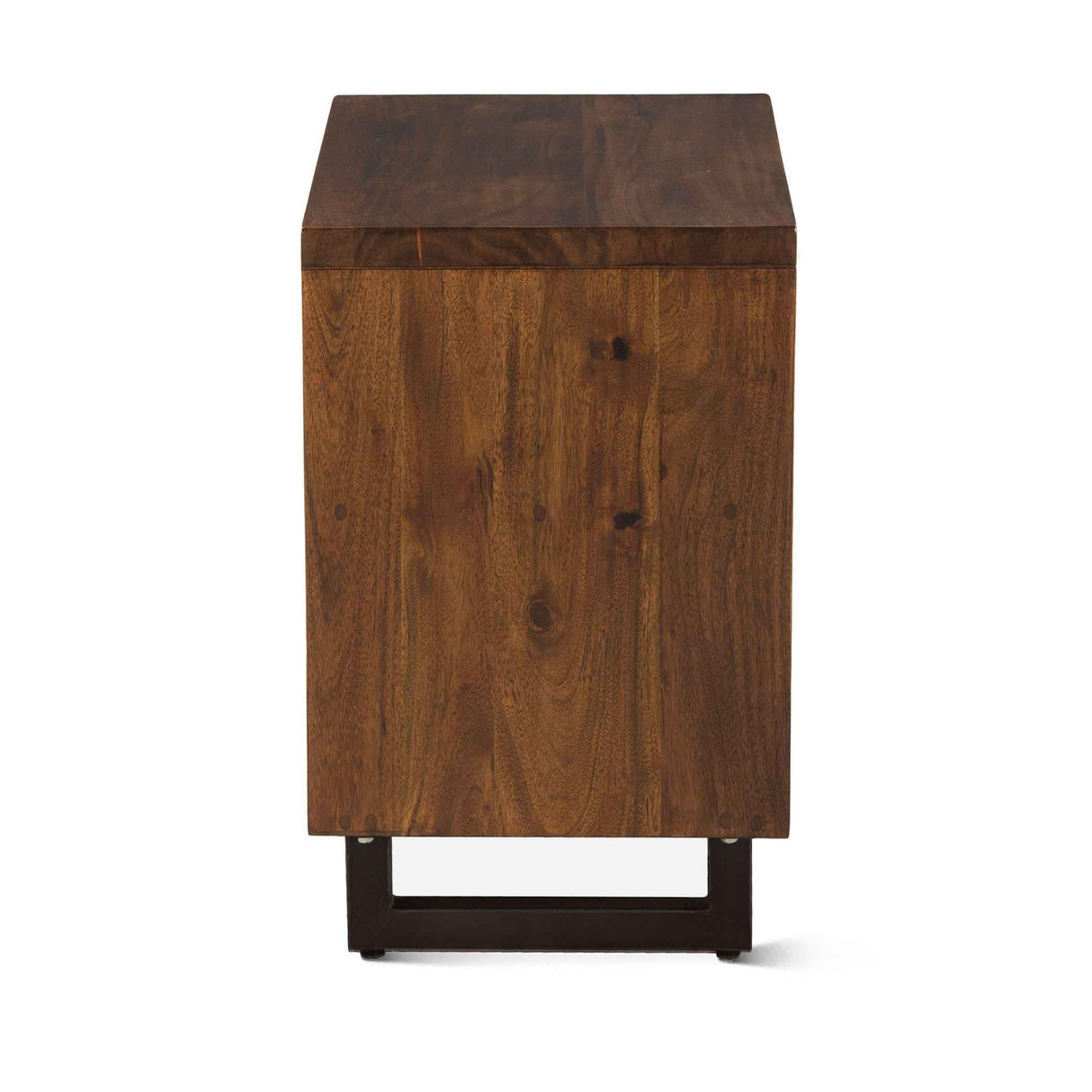 Aspen 24" Two Drawer Nightstand in Walnut by Home Trends & Design at Eve Furniture