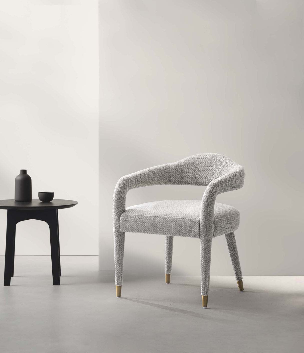 Aspen Dining Armchair in Silver Lining by Manhattan Comfort at Eve Furniture