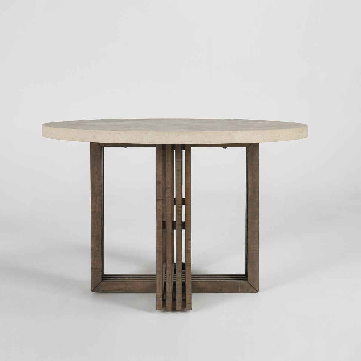 Aspen Distressed Brown/Weathered Chalk Dining Table by Classic Home at Eve Furniture