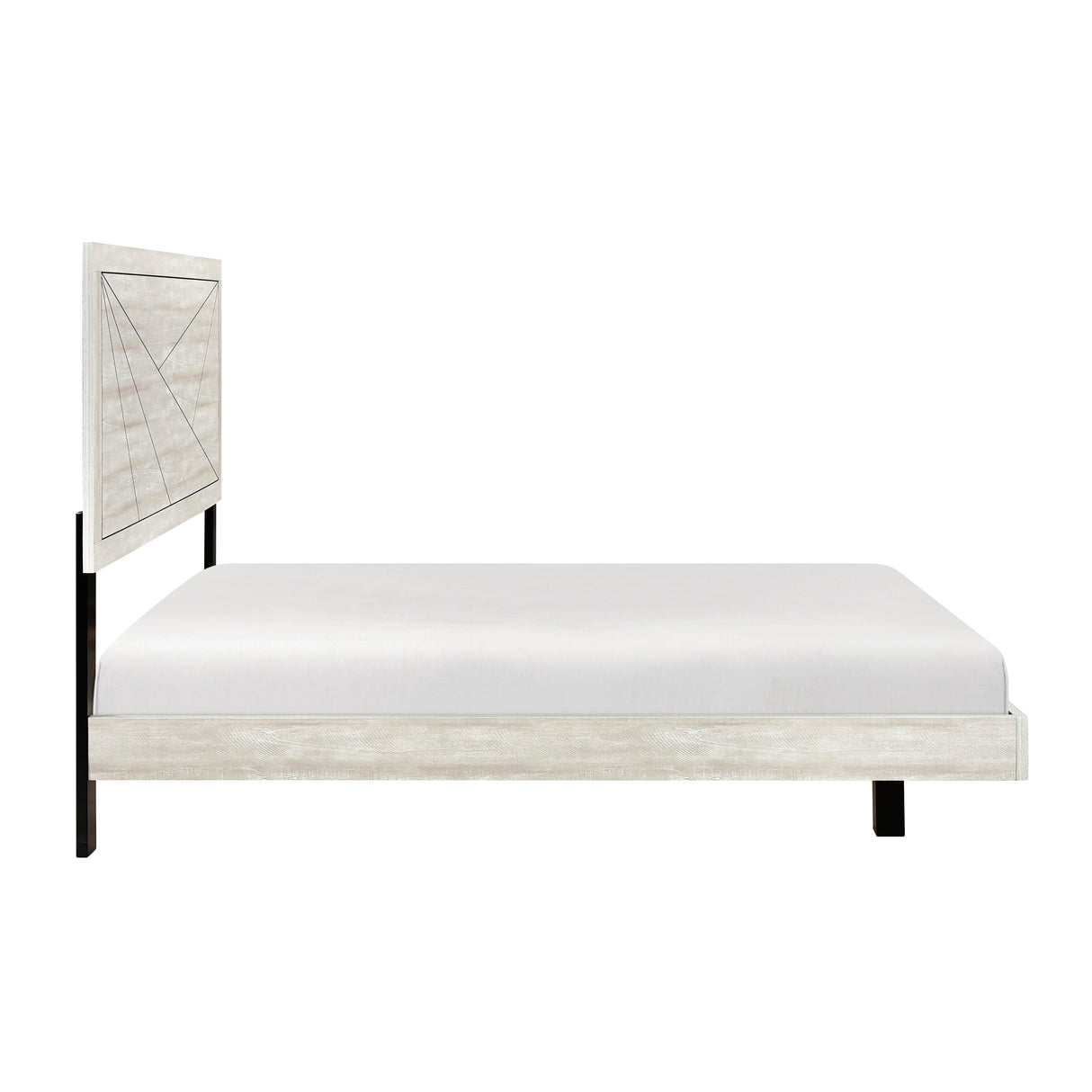 Aspen Gray Oak Eastern King Bed by Homelegance at Eve Furniture